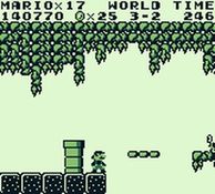 une photo d'Ã©cran de Super Mario Land sur Nintendo Game Boy